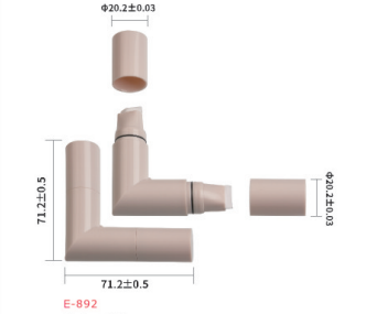 Latest company blogs about L‑Shaped Angled Cosmetic Pen Tube E‑892, Ergonomic Packaging for Liquid Brow & Concealer