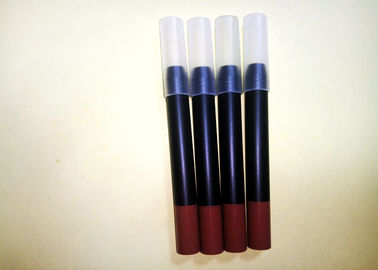Dual Purpose Waterproof Lip Liner Tube , Customizable Color Lip Liner Pencil