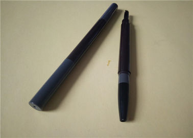 Triangle Nib Waterproof Eyebrow Pencil Packaging Grey Color ABS Material