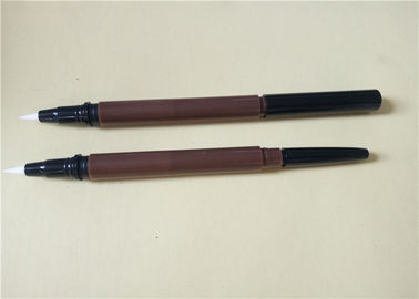 Good price ABS Taupe Double Ended Eyeliner Packaging Logo Printing 143.8mm Length online