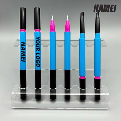Good price Classical design slim liquid eyeliner cosmetic pencil packaging plastic double ended eyebrow pencil packaging online