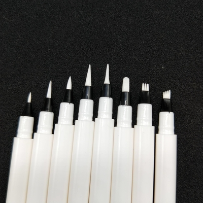 Good price Wholesale empty liquid eyebrow makeup twist pen pink eye brow tint pencil tube container packaging 4 fork tips online
