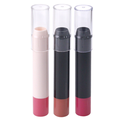 Good price Logo printing white black round shaped empty lip balm blush container foundation concealer stick tube online