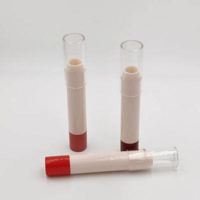 Good price Colorful White Empty Round Plastic Chapstick Lip Balm Lipstick Container Lipstick Tube Cosmetic Container Custom online