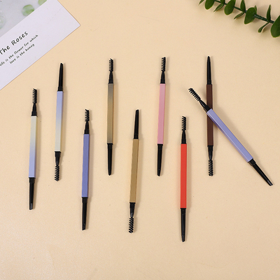 Good price Wholesale Customized Private Logo Design Double-headed Slim Tube Eyebrow Pen container with Brush from Factory online