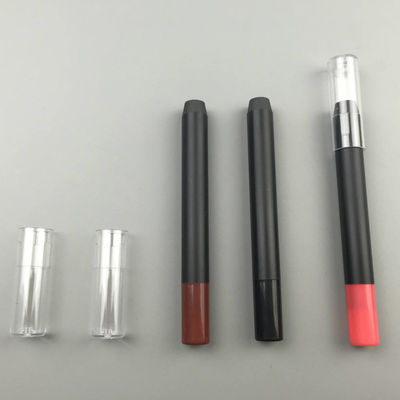 Quality Empty Black Eye Shadow Pencil Tube Eye Shadow Stick Lip Liner Container Planable Material factory
